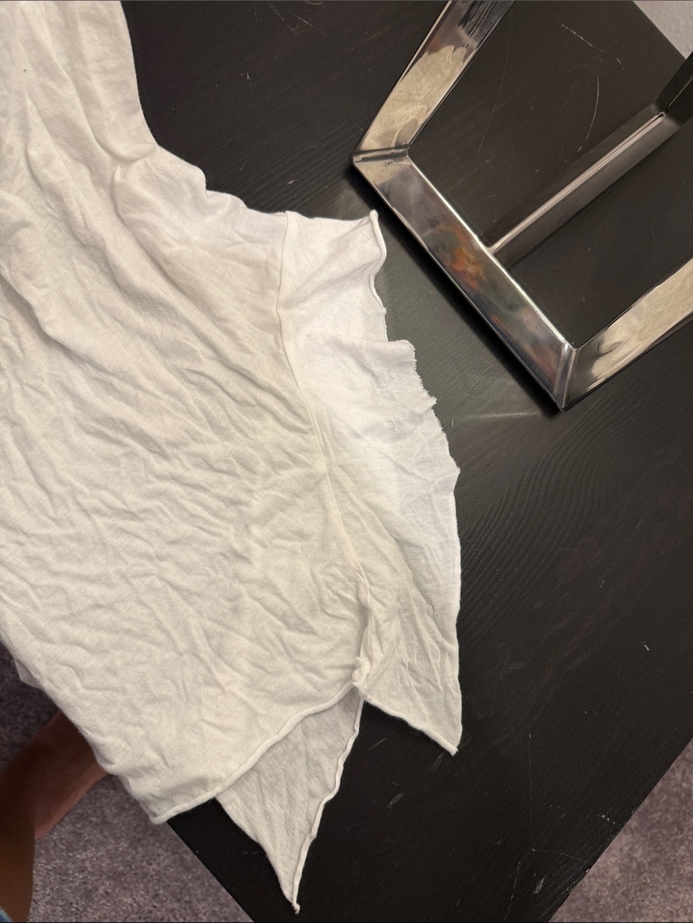 Splendid White Ruffle Hem Tank - Picture 3 of 4